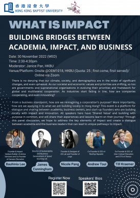 What is Impact? - Building Bridges between Academia, Impact, and Business
