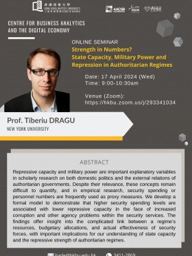 CBADE Seminar: Strength in Numbers? State Capacity, Military Power and Repression in Authoritarian Regimes