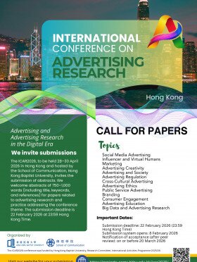 International conference of advertising research 2026