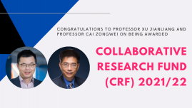 HKBU scholars receives funding from RGC’s Collaborative Research Fund 2021/22