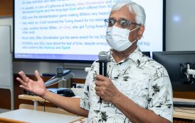 Dr. C. Mohan shares insights on data landscape in a Distinguished Lecture organised by the Department of Computer Science