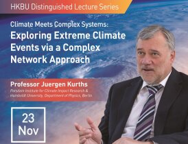尤根·庫思教授講授極端氣候事件及複雜系統