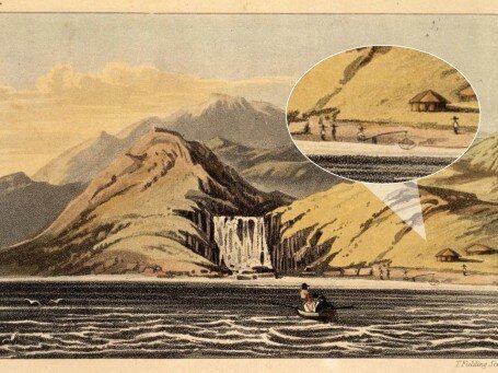 英國畫家William Harvell在1817年繪畫香港的瀑布。