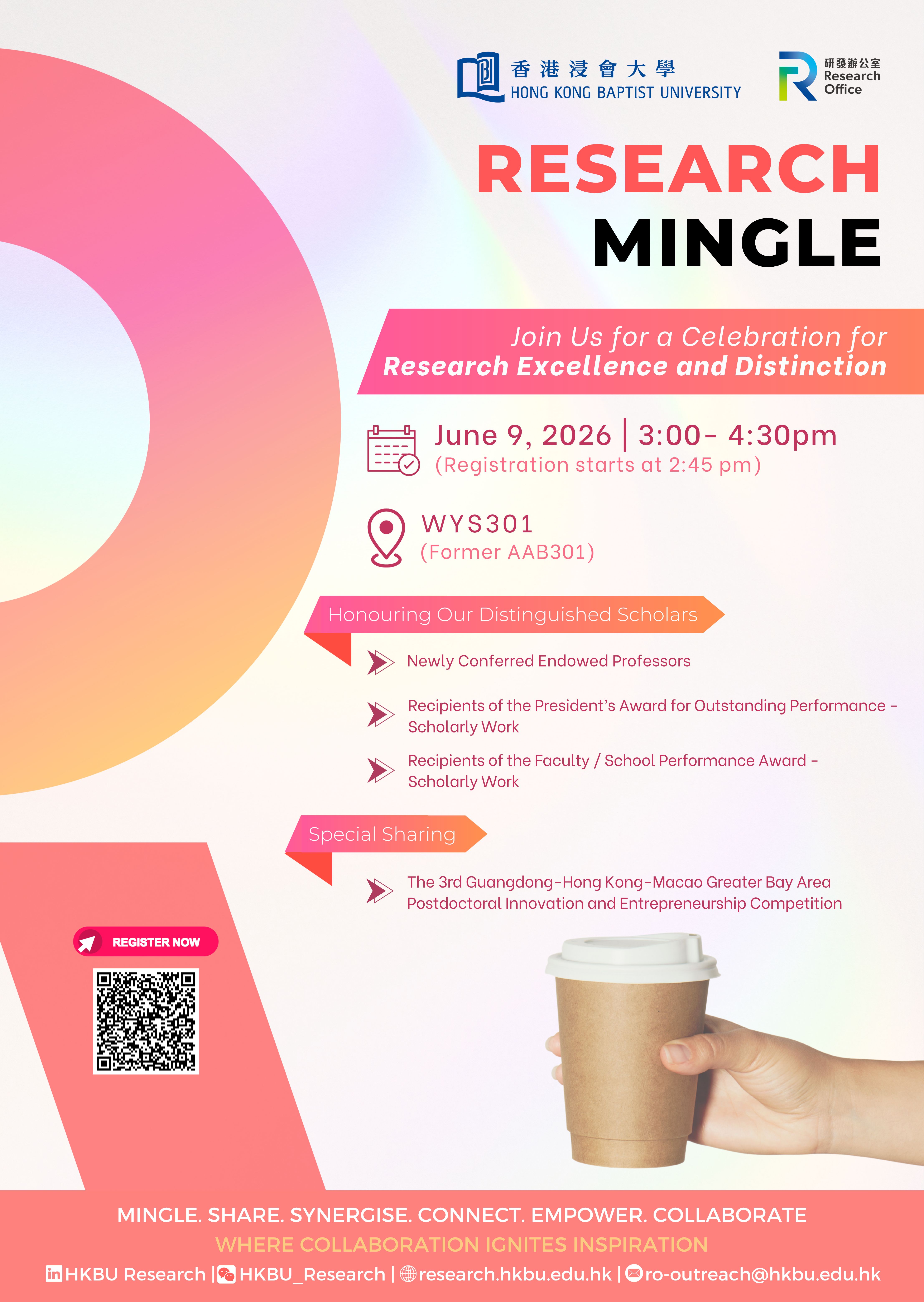 Research Mingle: Celebration for Research Excellence and Distinction
