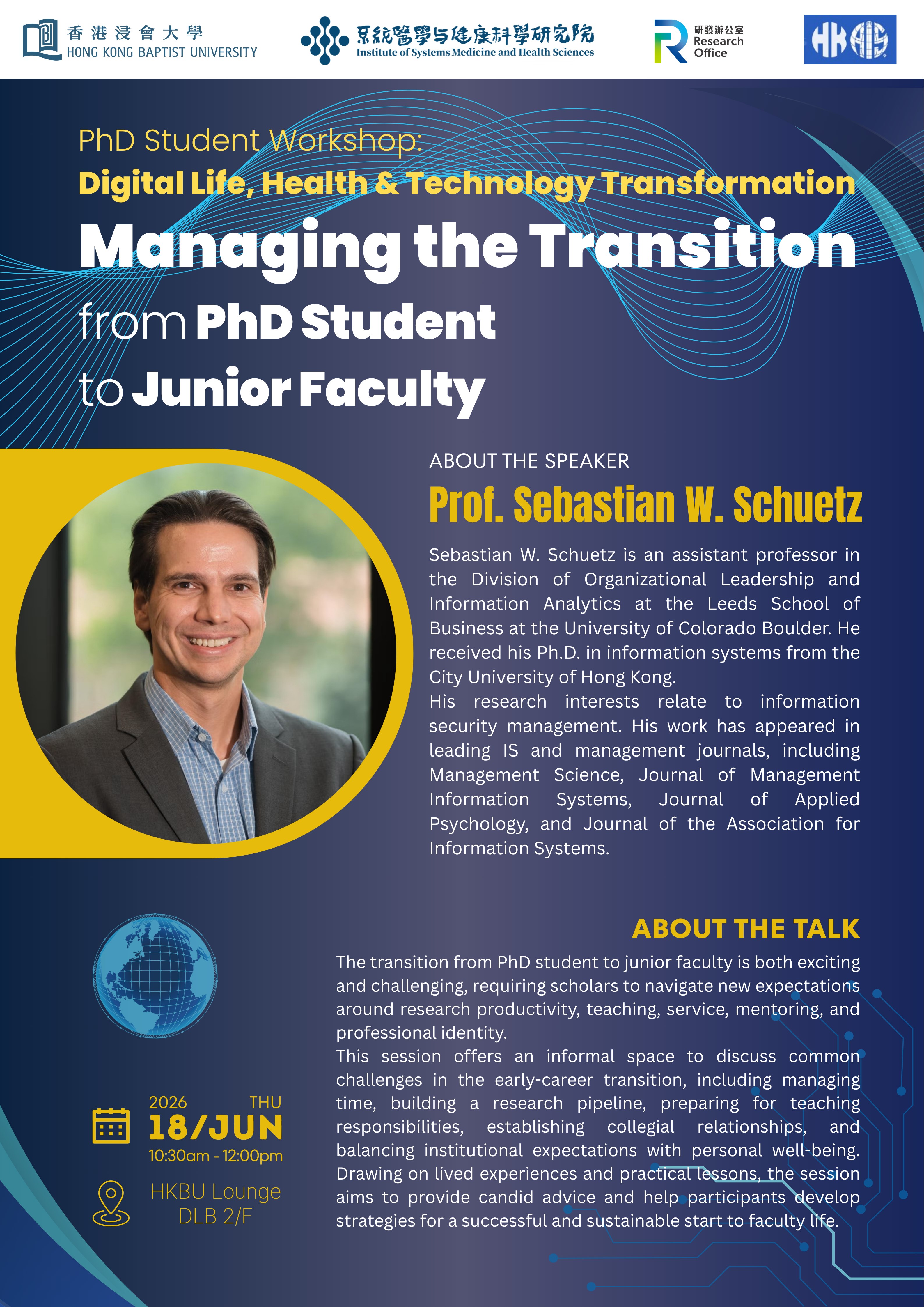 PhD Student Workshop: Digital Life, Health & Technology Transformation