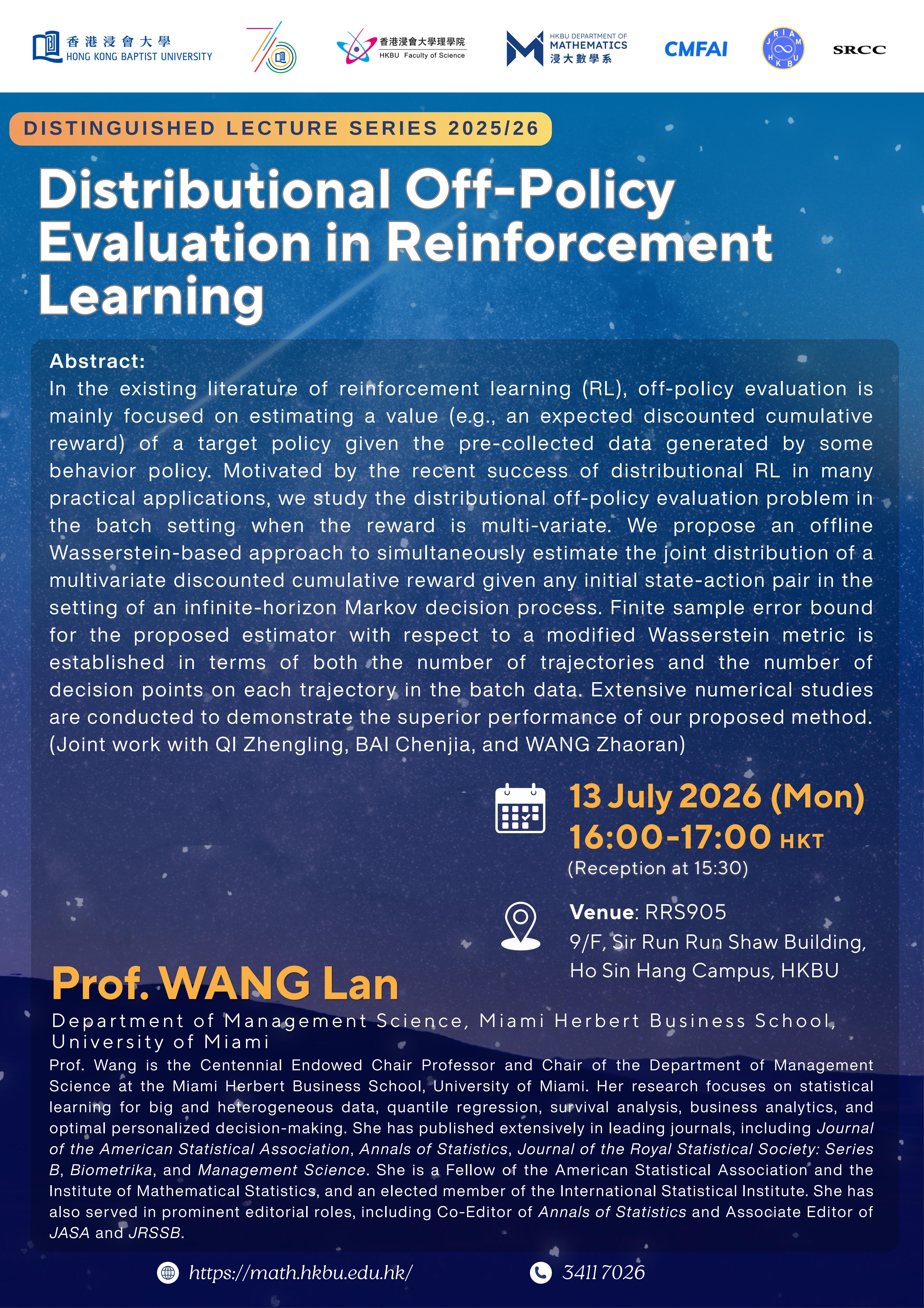 Distributional Off-Policy Evaluation in Reinforcement Learning