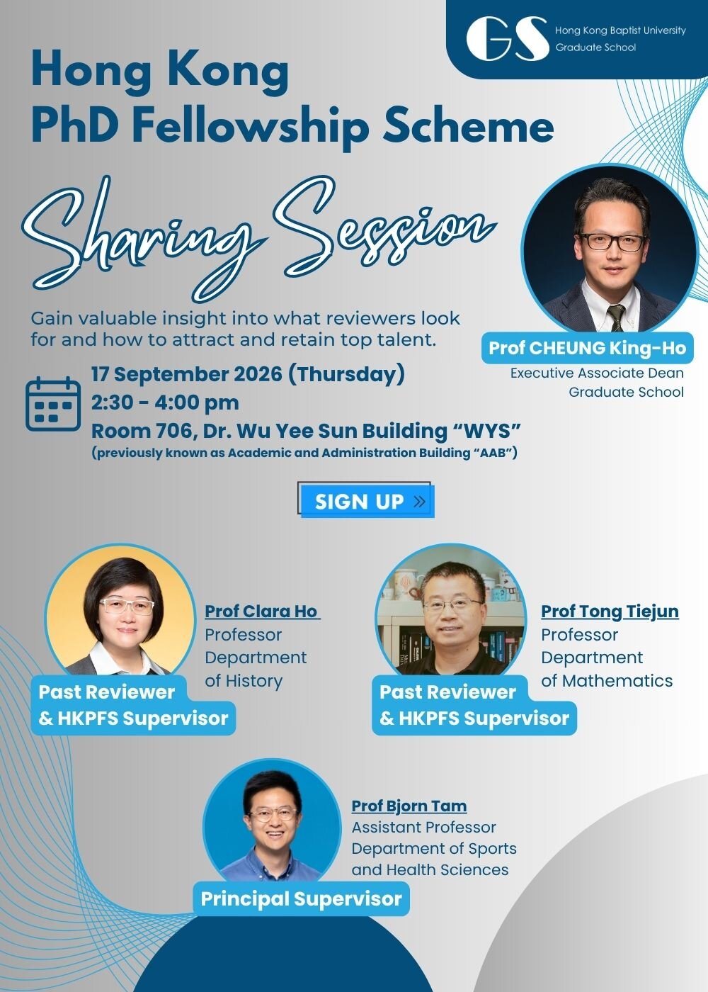 Hong Kong PhD Fellowship Scheme Sharing Session by Graduate School