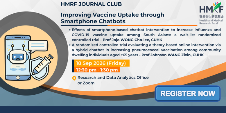 HMRF Journal Club on Improving Vaccine Uptake through Smartphone Chatbots