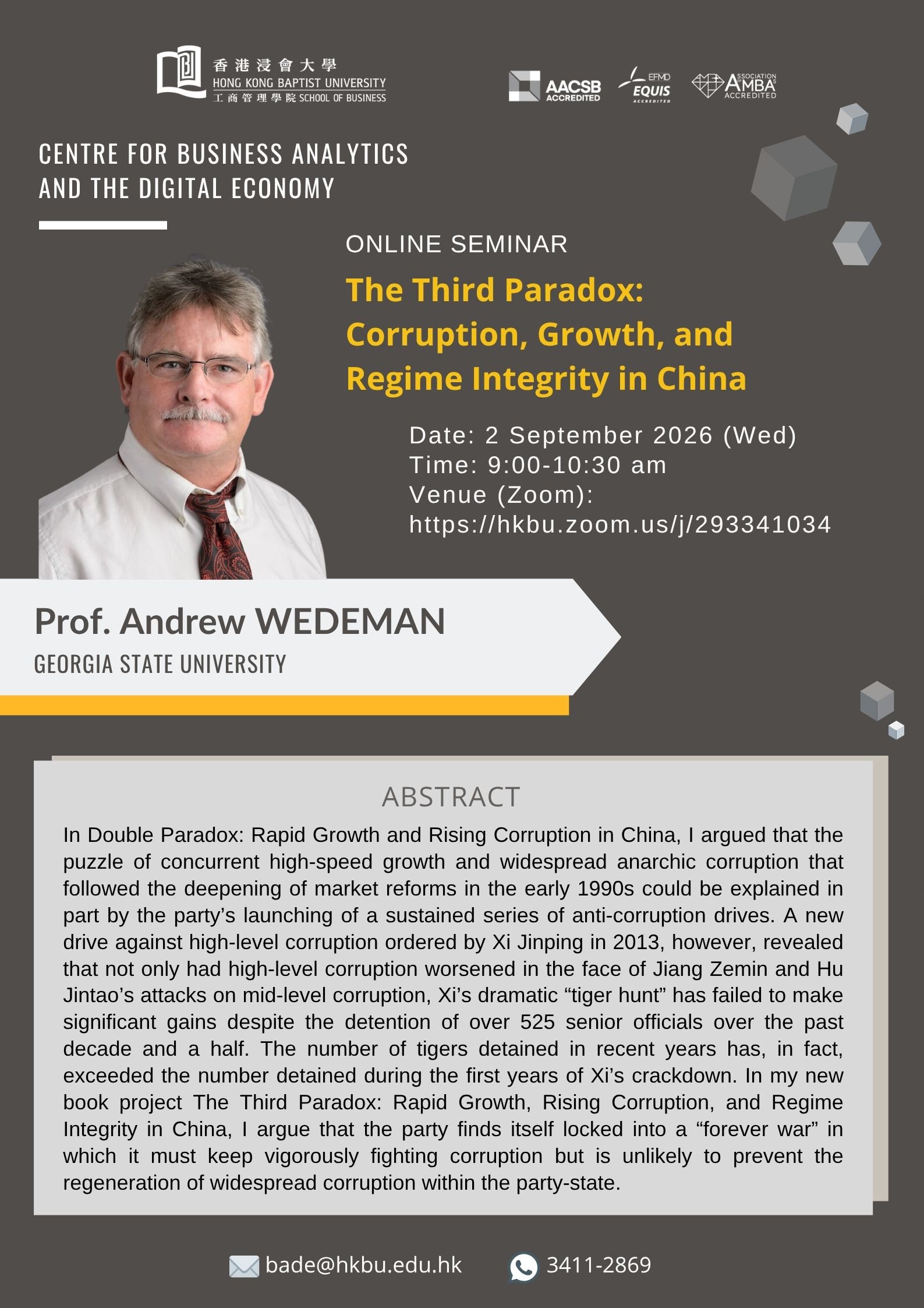 The Third Paradox: Corruption, Growth, and Regime Integrity in China