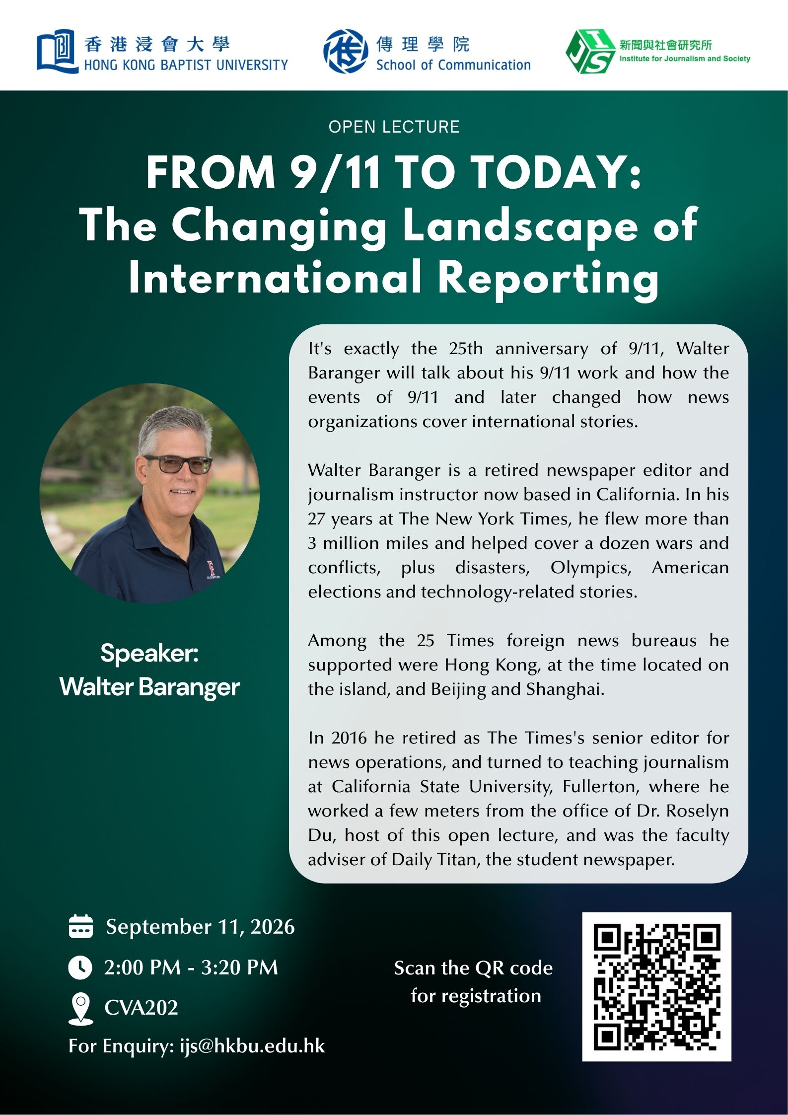 From 9/11 to Today: The Changing Landscape of International Reporting