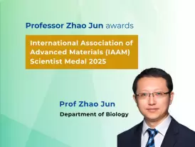 趙峻教授榮獲2025年 “IAAM Scientist Medal”