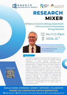 Research Mixer with Professor Timothy Mitchison, Harvard Medical School