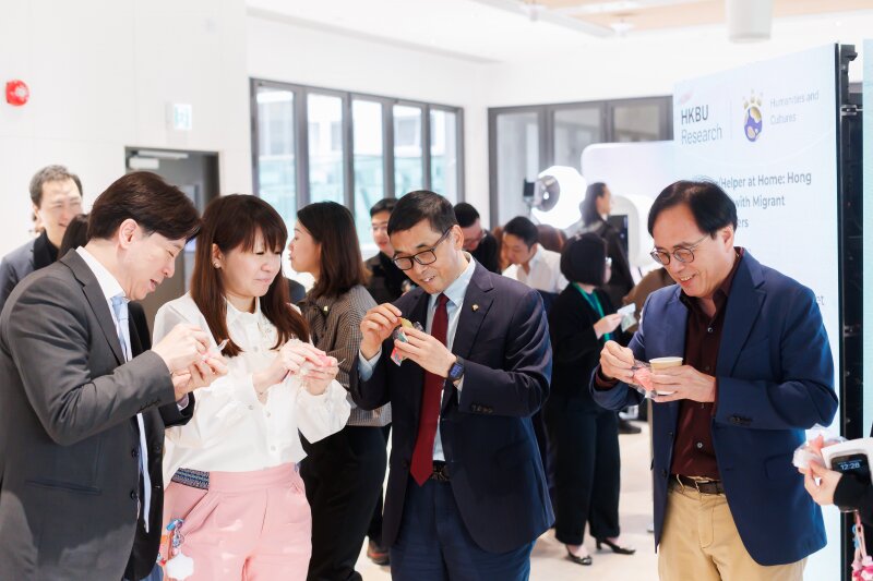 Each participant was given a fortune cookie for a lucky draw.