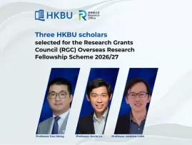Three HKBU scholars secure placements at top universities under RGC Overseas Research Fellowship Scheme