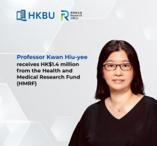 Professor Kwan Hiu-yee secures over HK$1.4 m from Health and Medical Research Fund