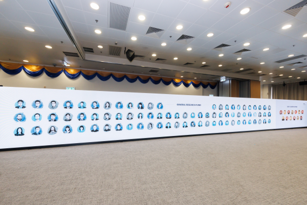 Featuring significant researchers and schemes of HKBU including Rising Stars, Outstanding Research Output Awards, RGC fellowships, Guangdong and Hong Kong Universities "1+1+1" Joint Research Collaboration Schemes, the display area also recognise the recipients of GRF and ECS of 2026 for their achievements and efforts.