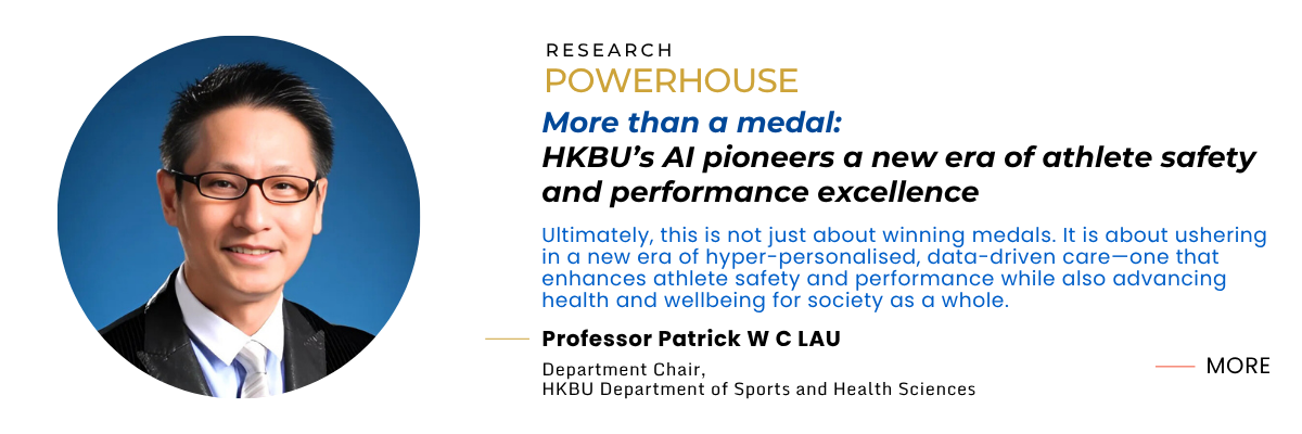 More than a medal: HKBU’s AI pioneers a new era of athlete safety and performance excellence